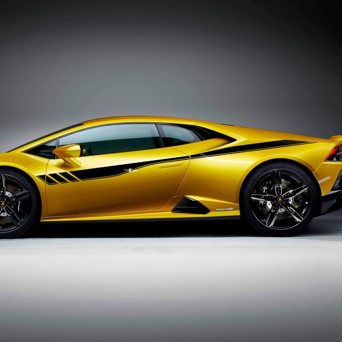 Gráficos de rayas laterales Vinilo adhesivo gráfico de carreras 2 para Lamborghini Huracan Evo
