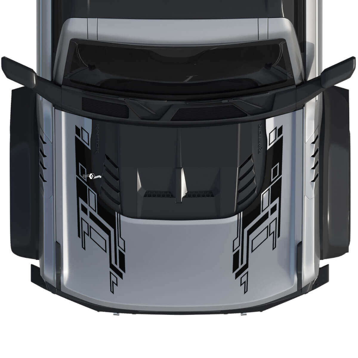 Calcomanía de gráficos de envoltura para capó Bronco Raptor para Ford Bronco
