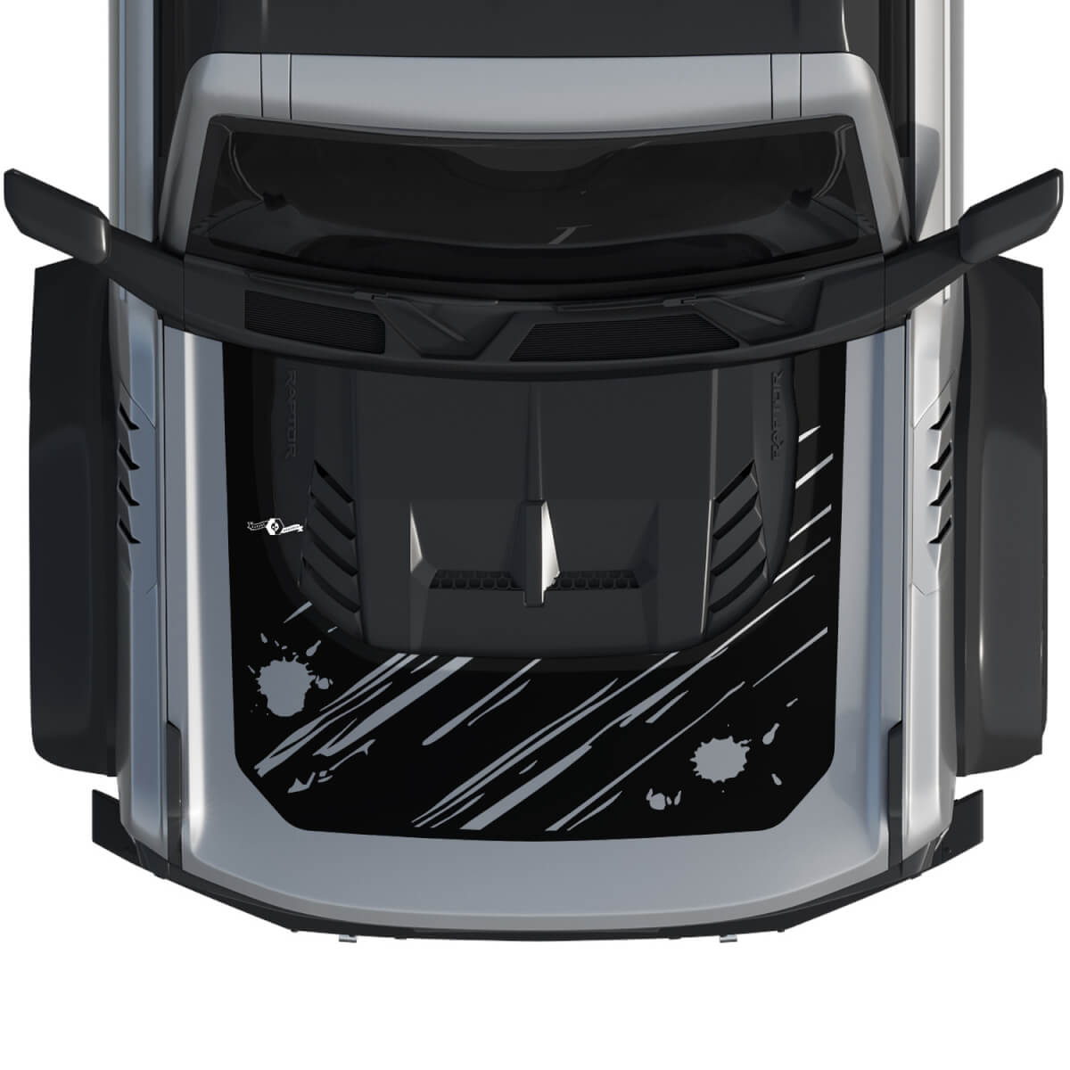 Capucha Bronco Raptor Envoltura de Arañazos Gráficos Calcomanía Pegatina para Ford Bronco