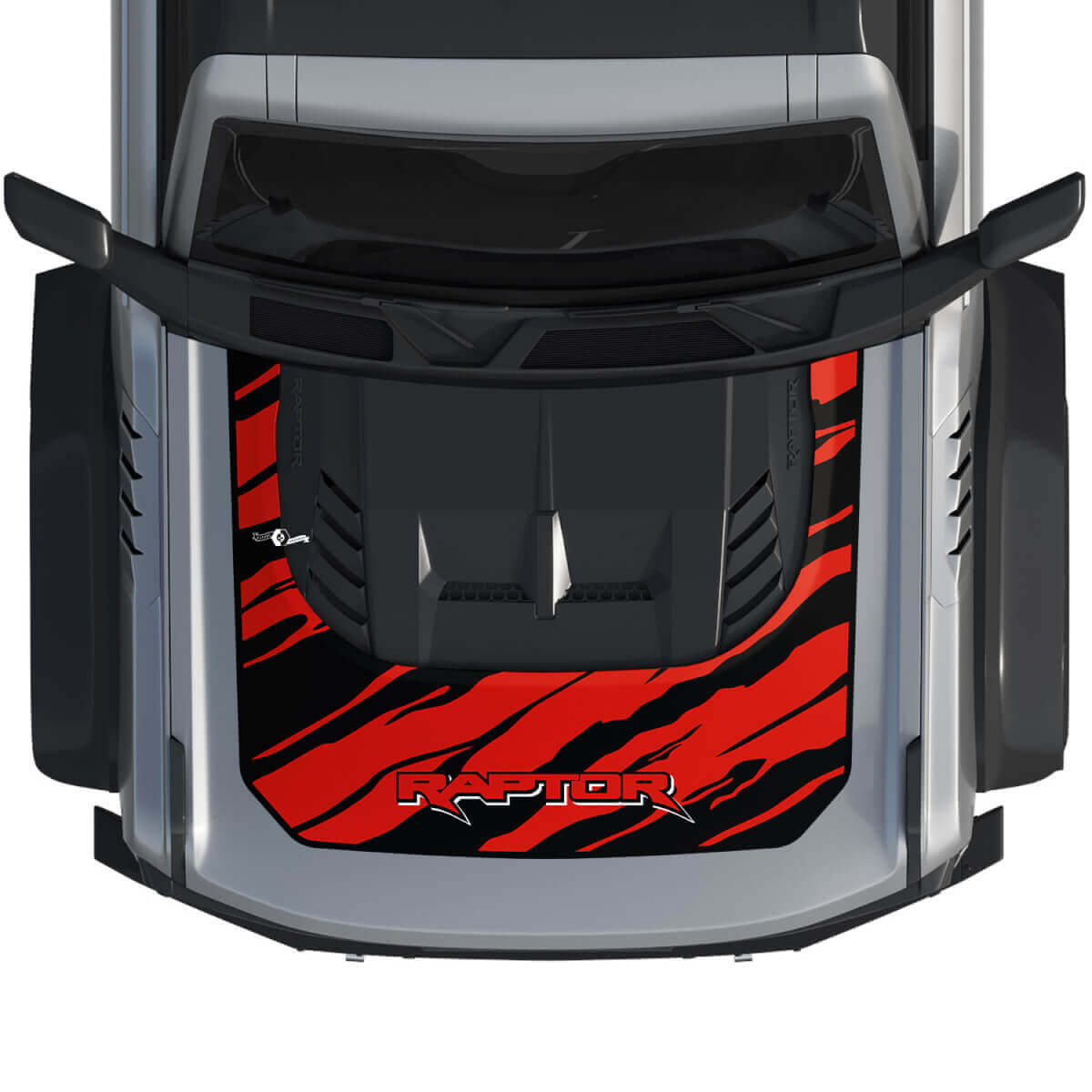 Capucha Bronco Raptor Envoltura Gráfica Calcomanía para Ford Bronco 2 colores 3