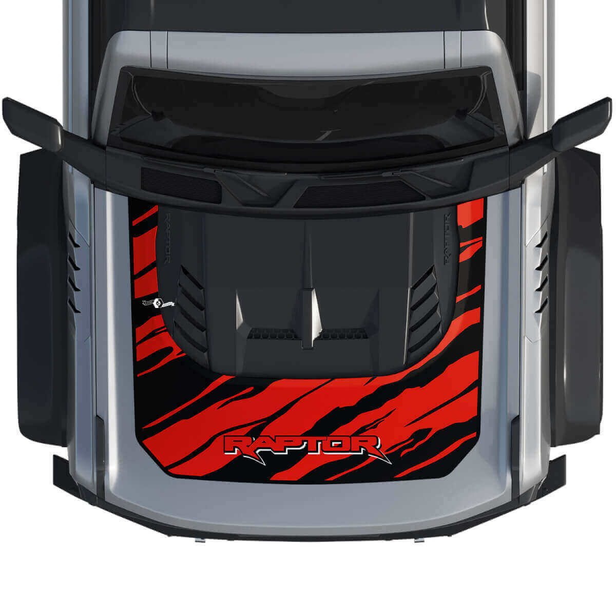 Gráficos de envoltura para capó Calcomanía adhesiva 3 para Musclecar horse estilo power truck 3