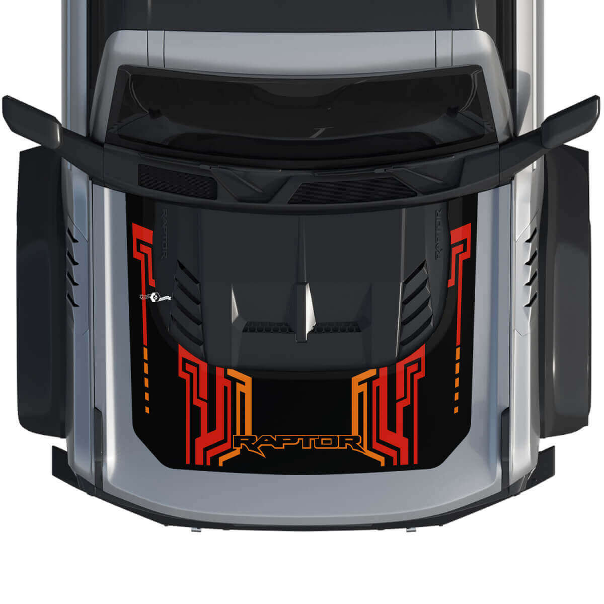 Capó Bronco Raptor Envoltura Gráficos Calcomanía Pegatina para Ford Bronco 3 colores
