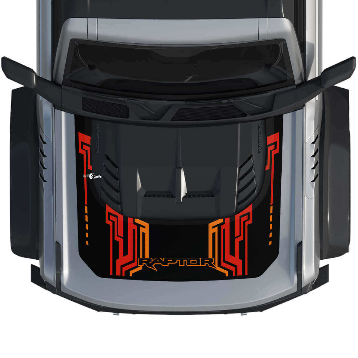 Calcomanía de gráficos para envolver capó 4 para Musclecar horse power truck