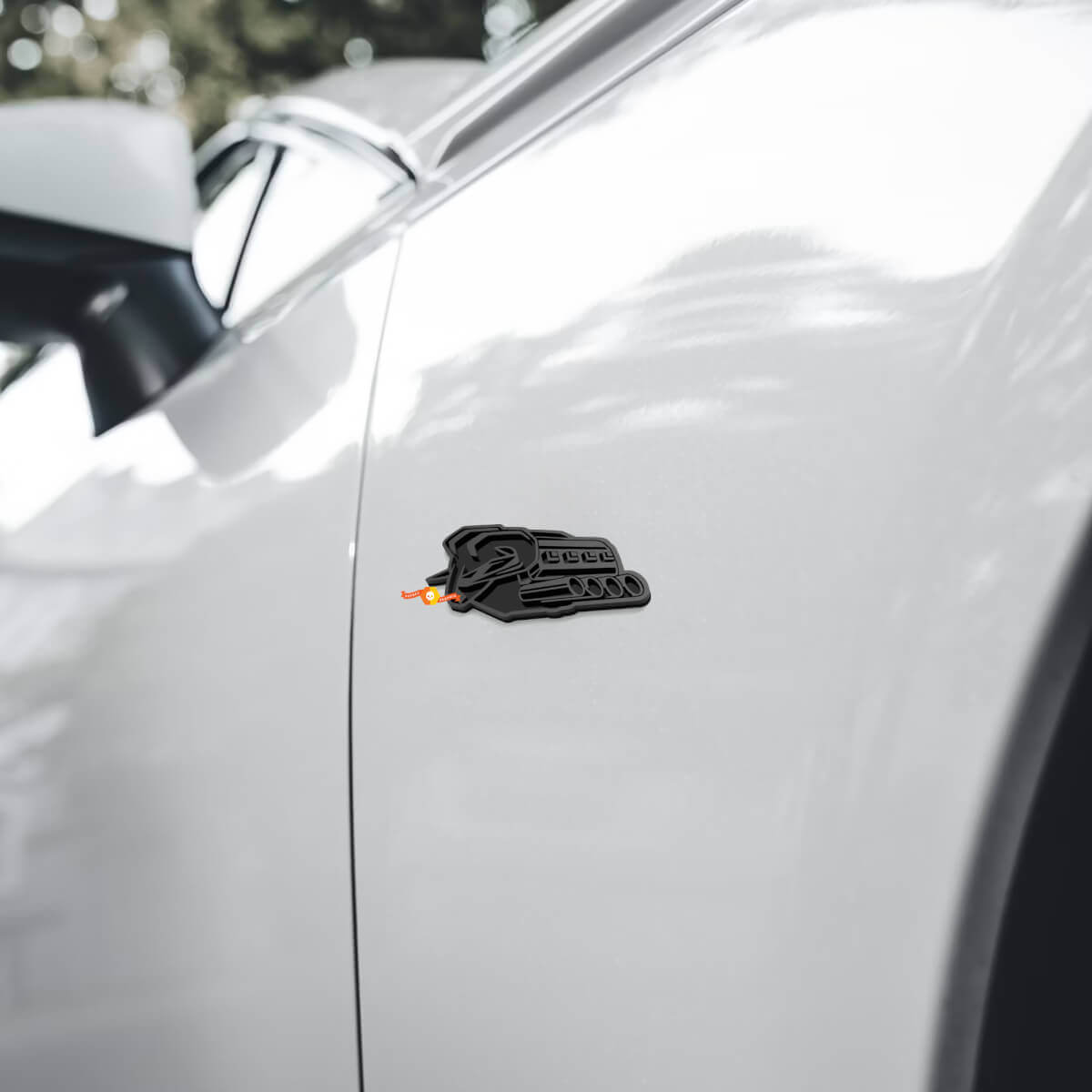 Insignia Emblema 3D de Guardabarros Motor Hemi para Dodge Ram 1500 TRX