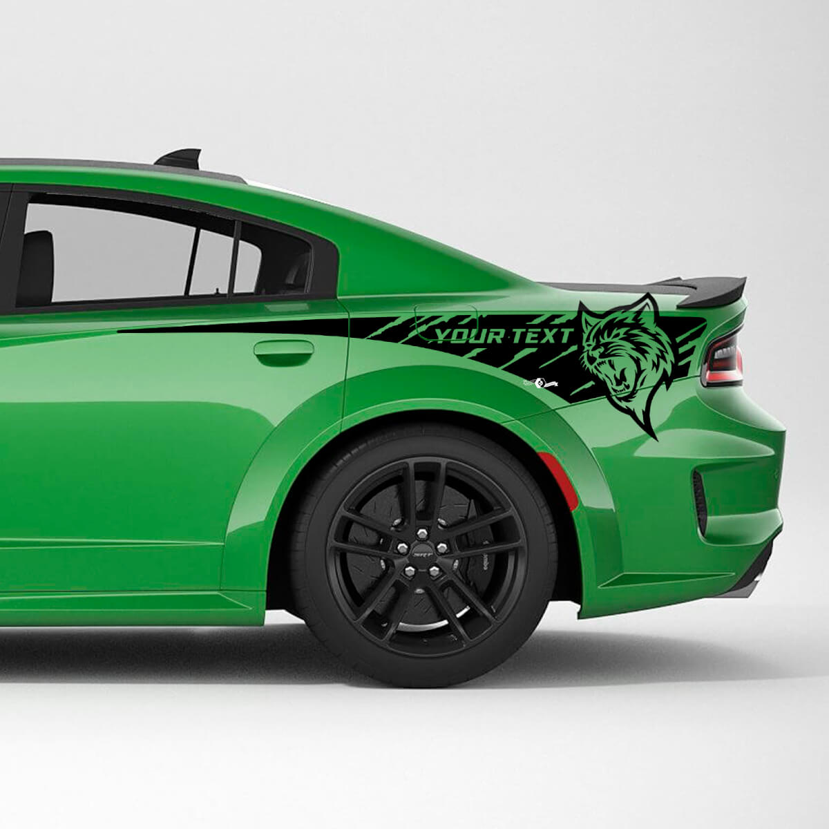 Kit de adhesivos de vinilo personalizados para el panel trasero lateral Hellcat para Dodge Charger