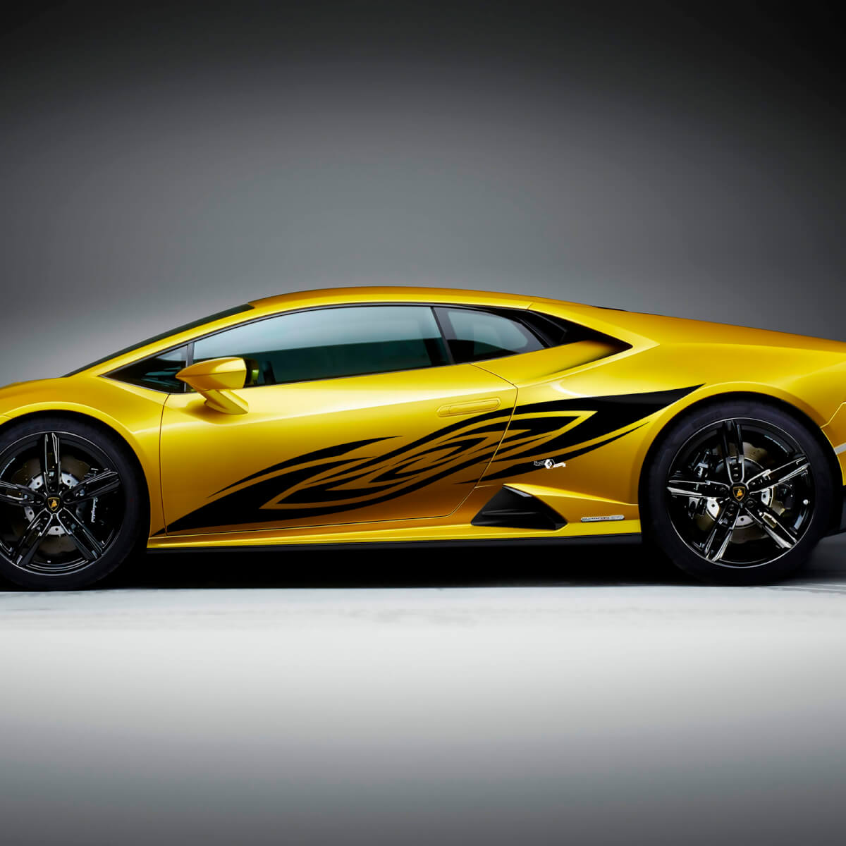 Gráficos laterales de carreras Vinilo Calcomanía Pegatina para Lamborghini Huracan Evo
