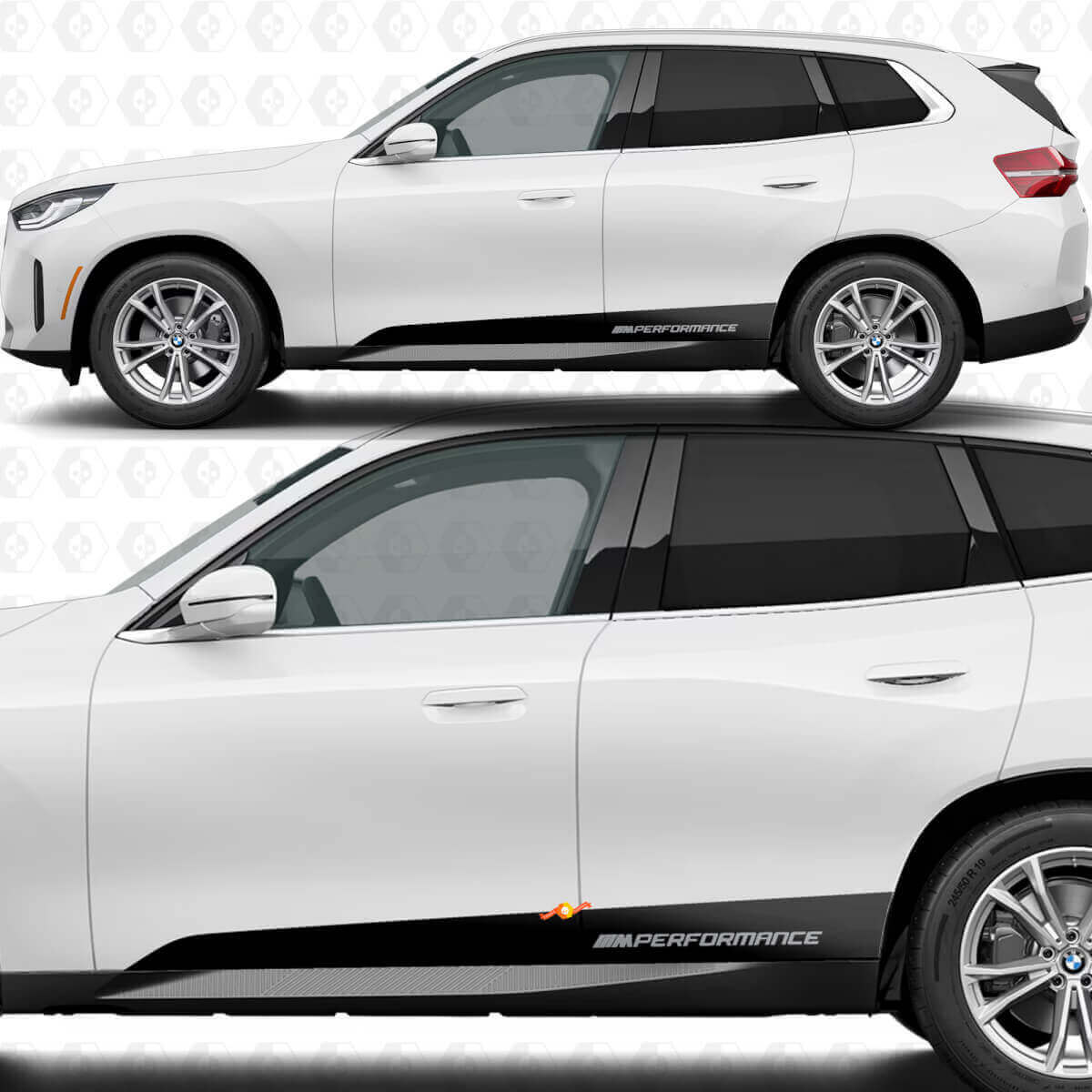 Kit de calcomanías de franjas para panel lateral inferior de puerta M Performance 2 para BMW X3 G45