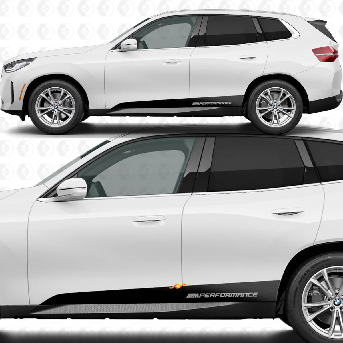 Juego de Calcomanías de Franja para Panel Lateral de Puerta M Performance para BMW X3 G45