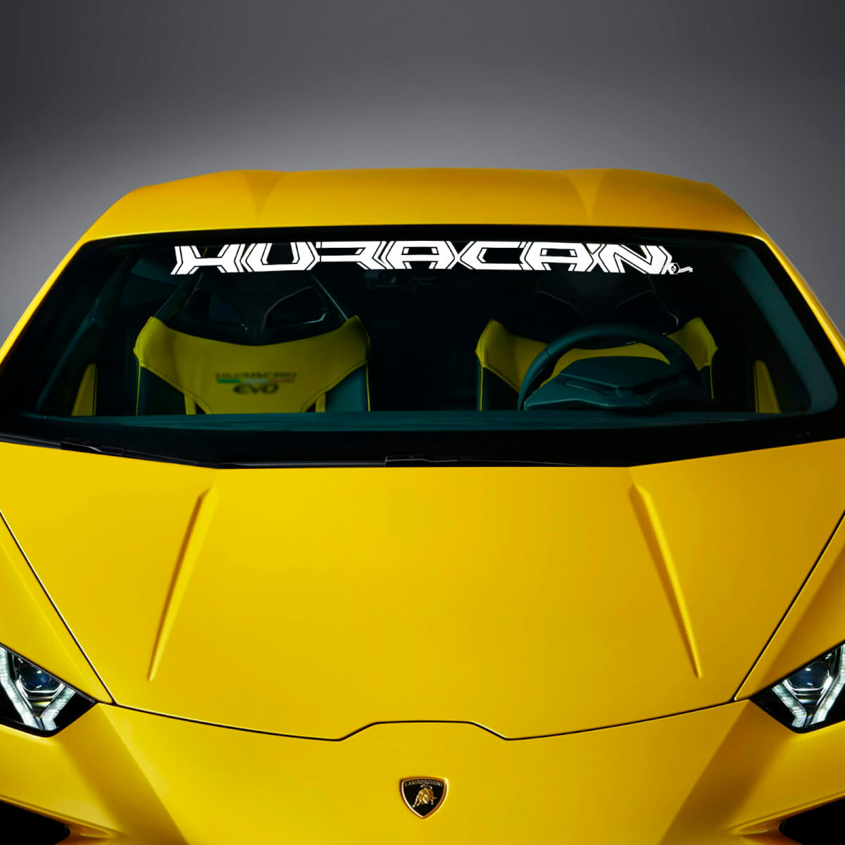 Calcomanía de Vinilo con Letras para Parabrisas para Lamborghini Huracan Evo