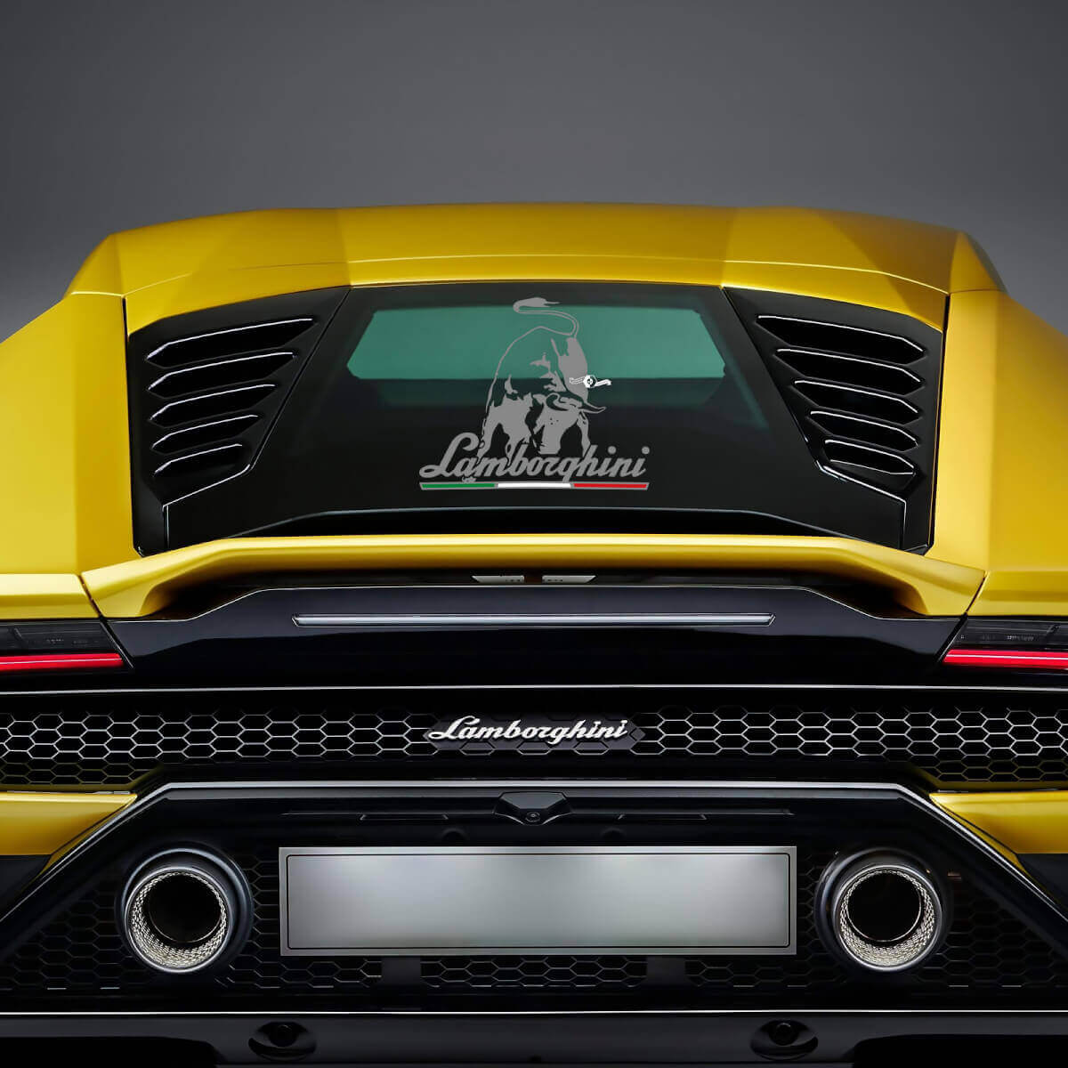 Vinilos adhesivos gráficos de toros para la ventana trasera para Lamborghini Huracan Evo