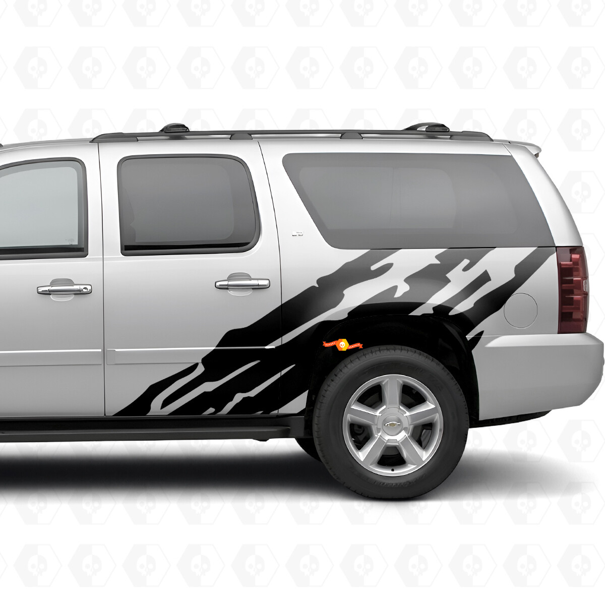 Vinilos de Franja Dentada para Puertas y Cuartos Traseros para Chevrolet Suburban GMT900 2007-2014