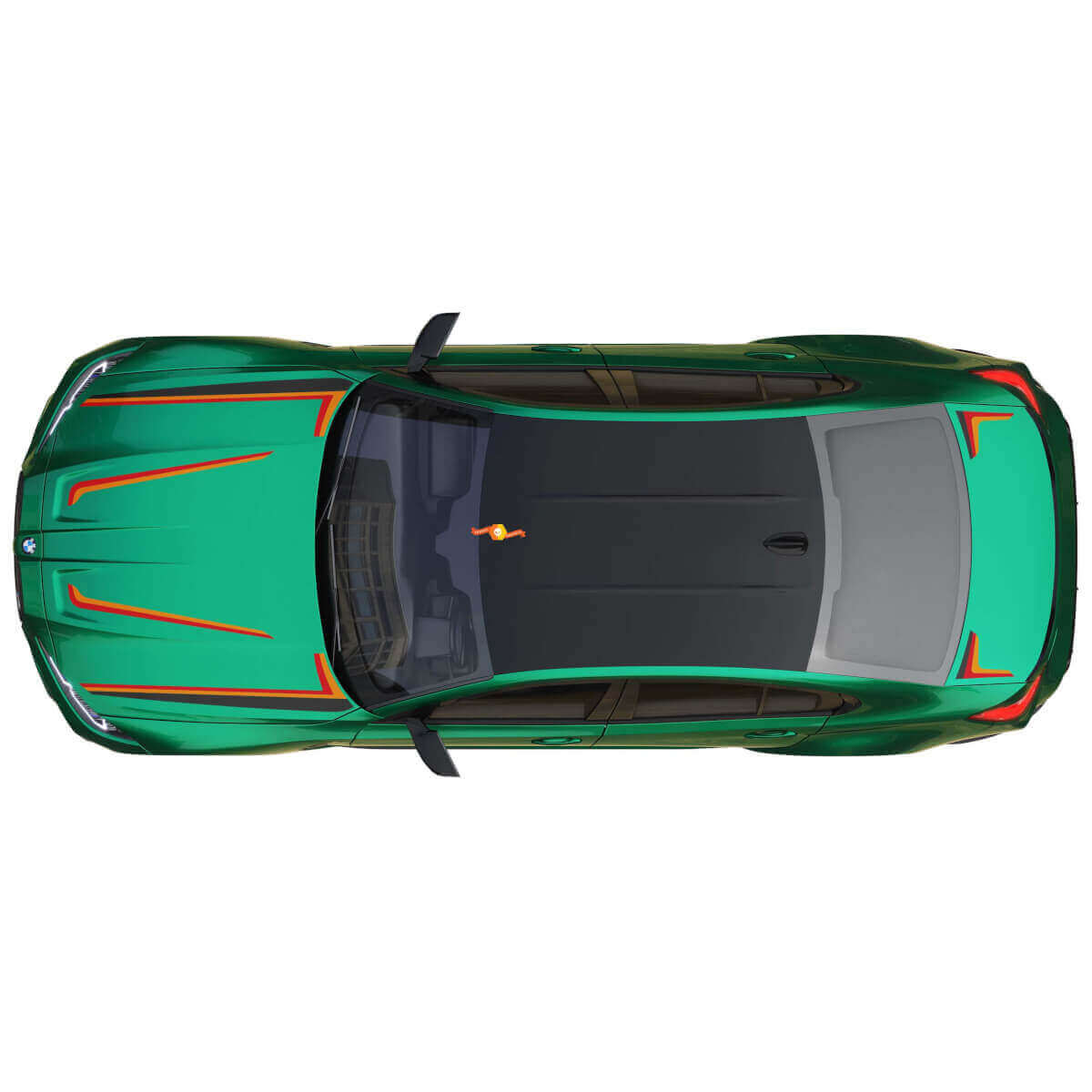 Calcomanía de vinilo de franjas laterales para capó y maletero M Performance para BMW M3 G80