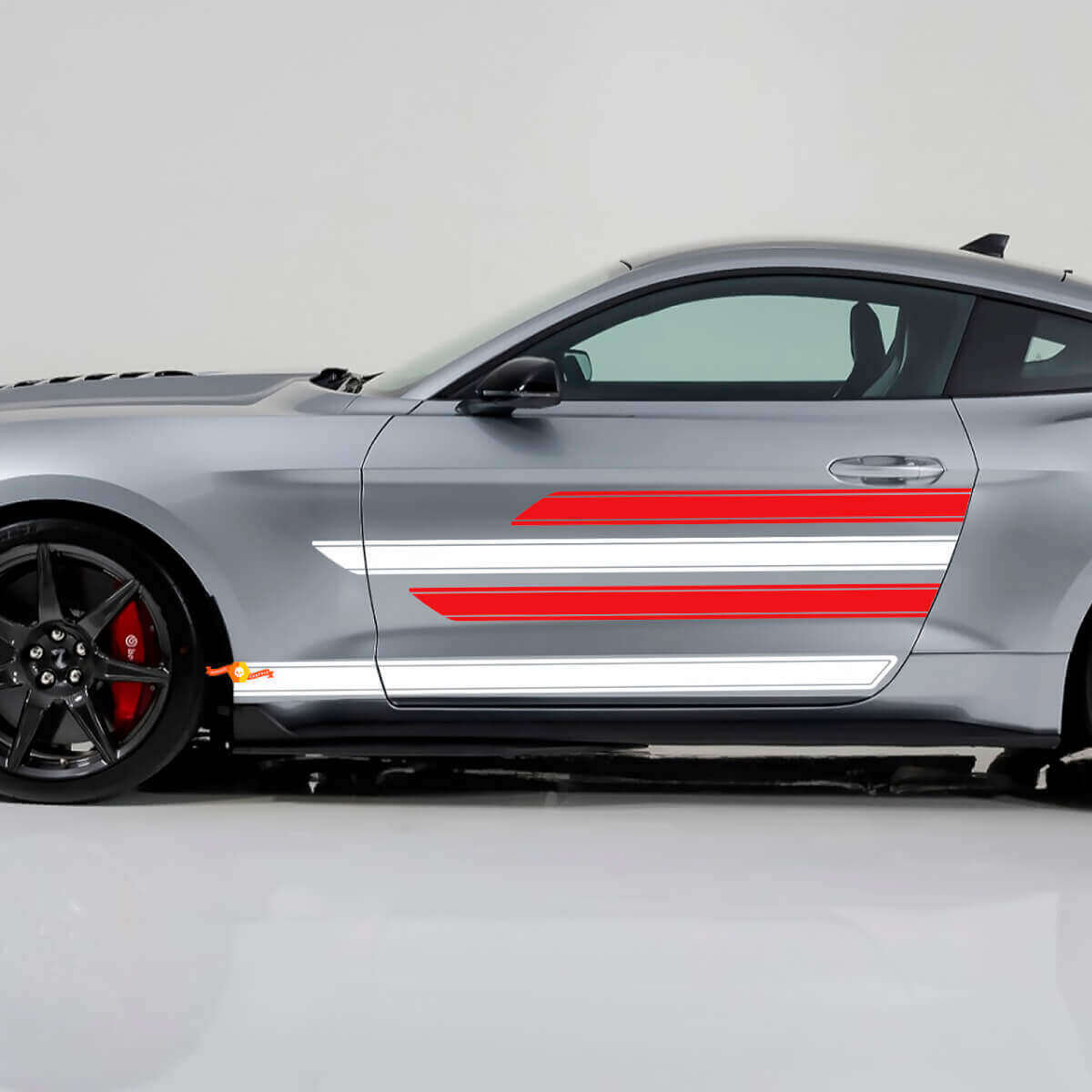 Kit de Vinilo de Tiras Lisos y Marcadas para Umbrales de Puertas de Musclecar Shelby Super Snake