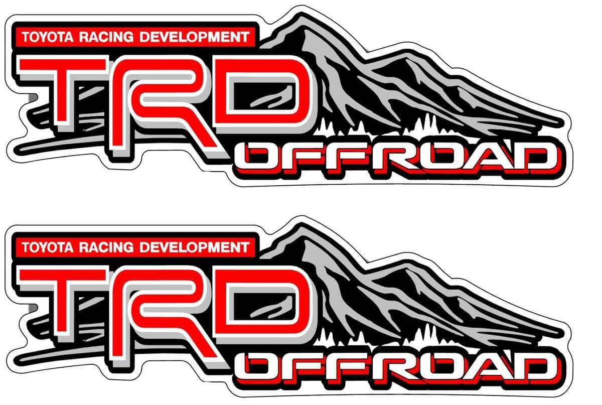 Calcomanías de Vinilo Estilo Montaña TRD Off Road para Toyota Tacoma Tundra