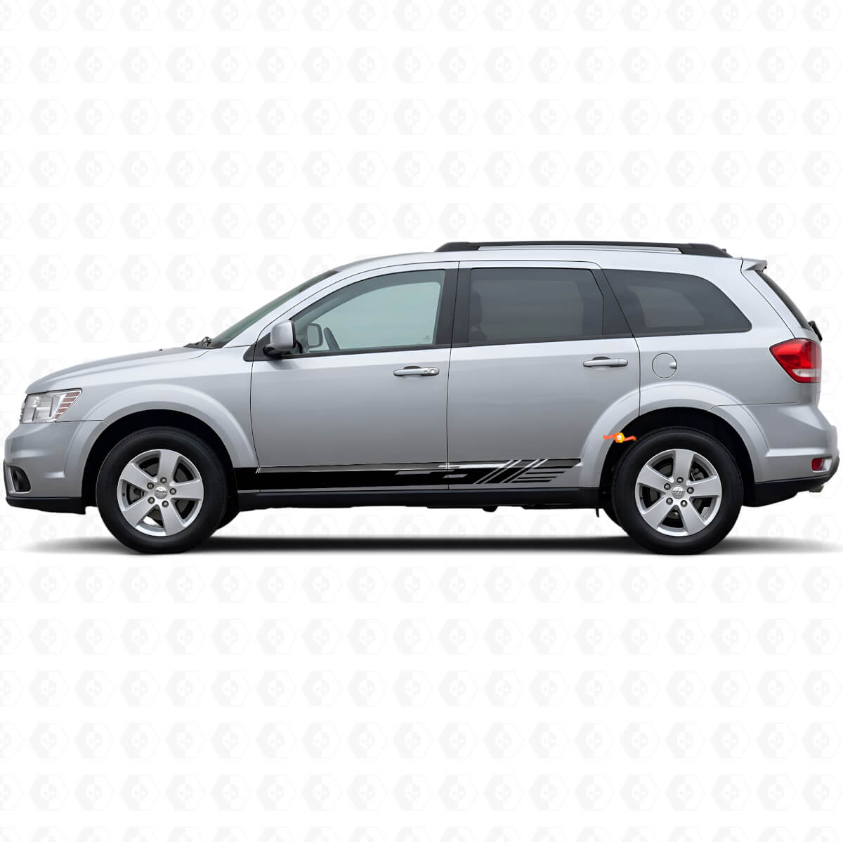 Calcomanía de vinilo con franjas decoradas para panel lateral para Dodge Journey 2009-2020