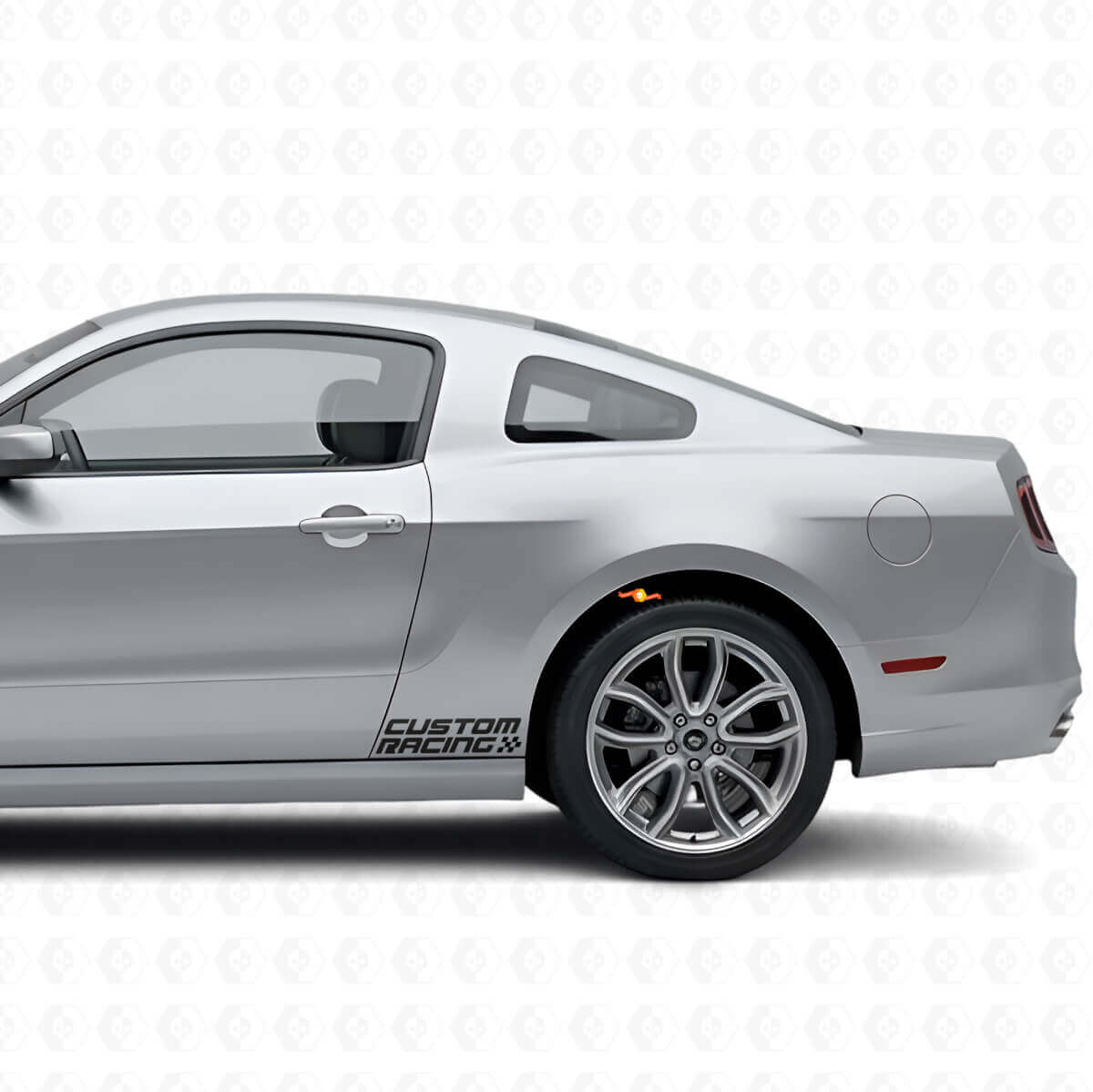 Kit de Vinilos Laterales Estilo Cuadros de Carreras para Musclecar 2010-2020