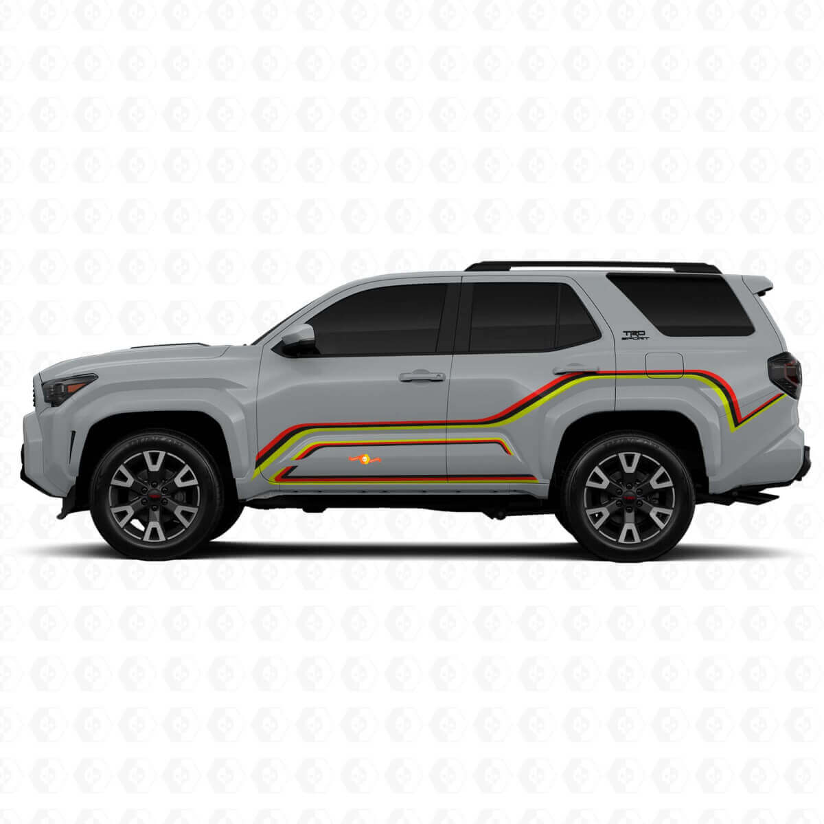 Líneas Gráficas Curvas Vinilo Adhesivo Completo Lateral Para Toyota 4Runner