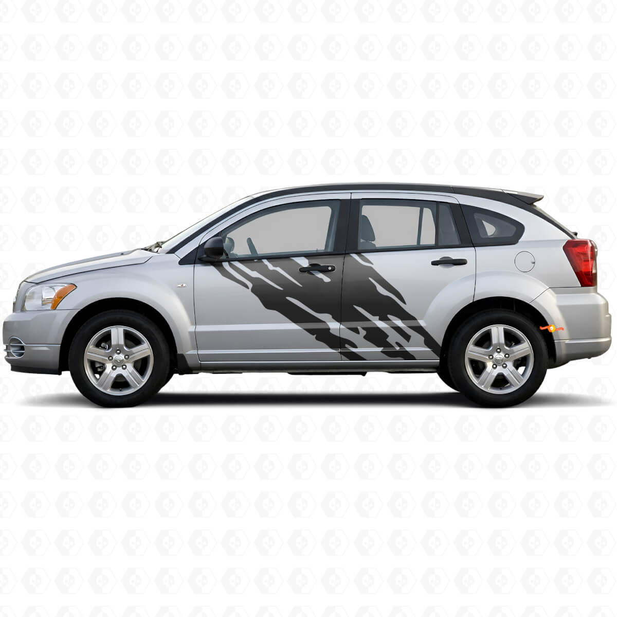 Calcomanía de Vinilo Lateral de Puerta con Gráfico de Salpicaduras de Barro para Dodge Caliber 2007-2012