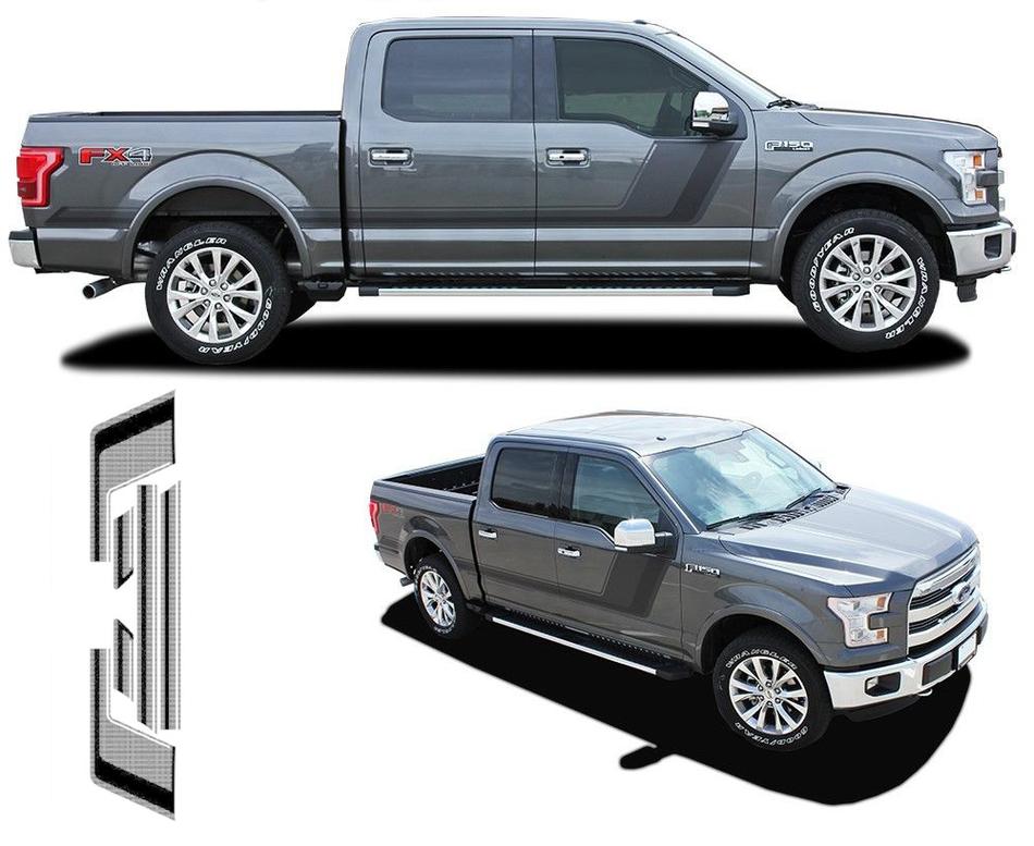 Quake Ford F-150 Hockey Tremor Style Pegatinas Calcomanías Rayas Gráficos de Vinilo
