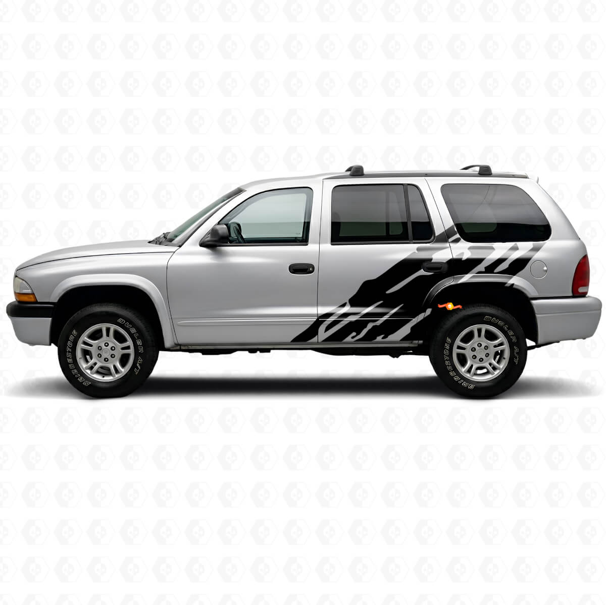 Gráfico de Salpicaduras de Barro Vinilo Adhesivo para el Lado de la Puerta Dodge Durango 1998-2003
