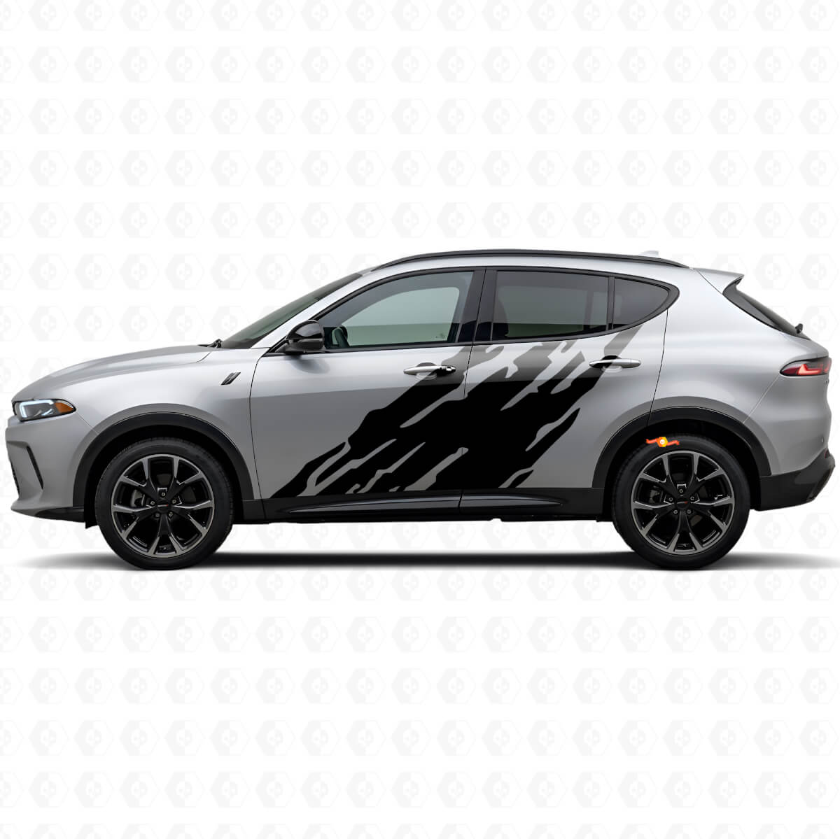 Vinilo adhesivo gráfico de salpicaduras de barro para puertas Dodge Hornet 2023+