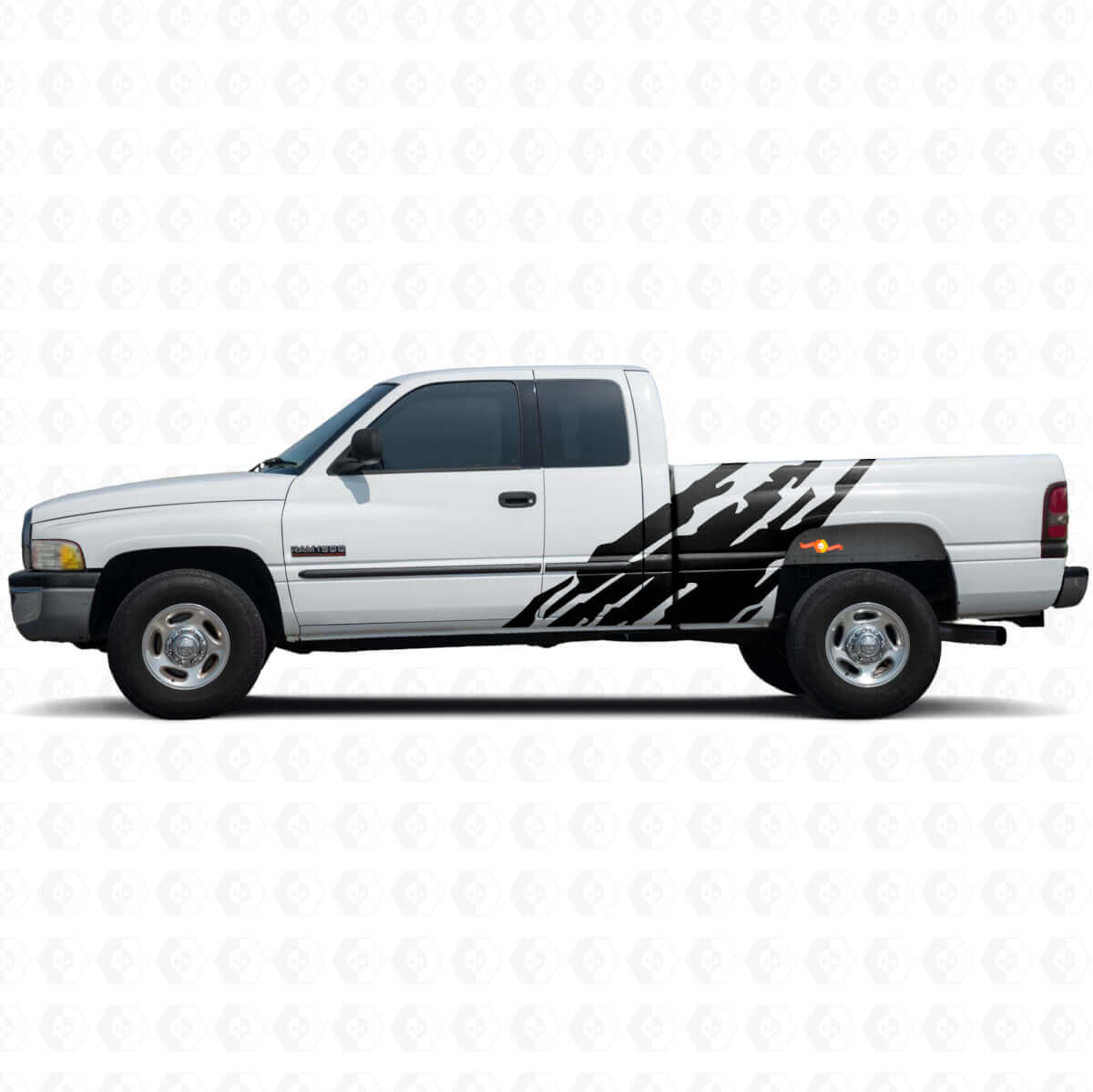 Calcomanía vinilo lateral gráfica de salpicaduras de barro para Dodge Ram 1500 1994-2001