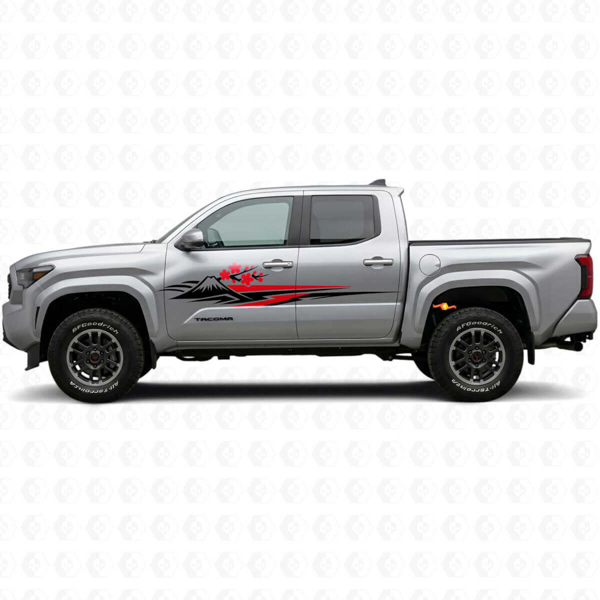 Juego de calcomanías laterales gráficas de Sakura japonesa para Toyota Tacoma 2023+