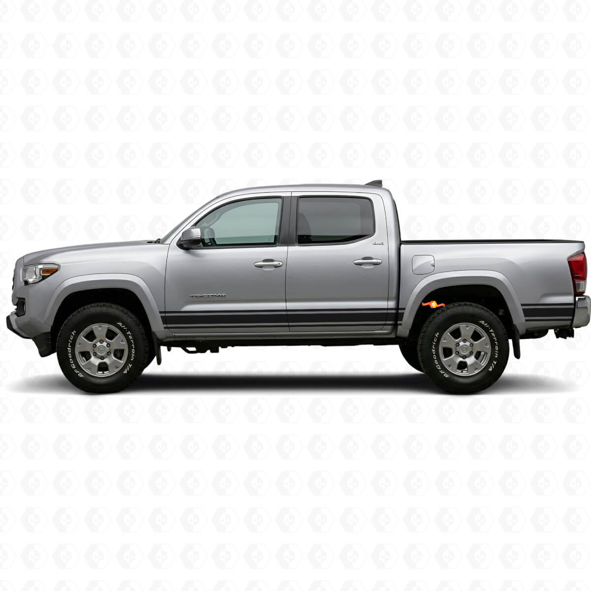 Calcomanía de vinilo para paneles laterales Straight Lines para Toyota Tacoma 2015-2023