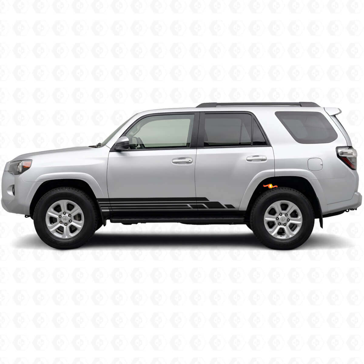 Kit de calcomanías de vinilo con franjas curvas para paneles laterales de Toyota 4Runner 2009-2024