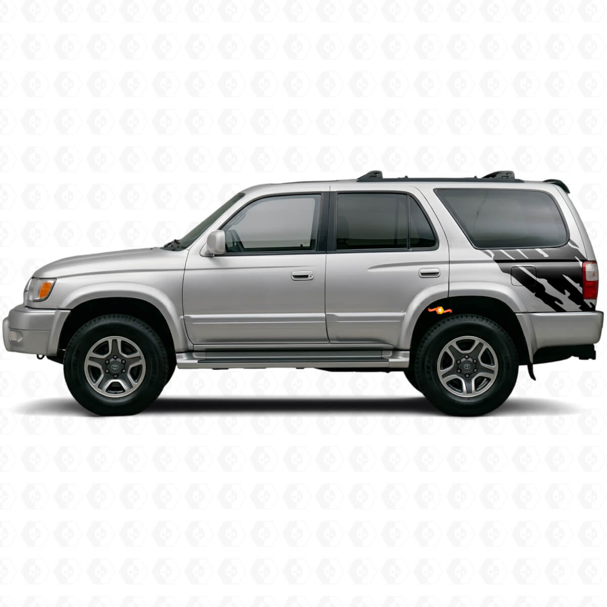 Adhesivo de vinilo gráfico de salpicaduras de barro lateral trasero para Toyota 4Runner 1995-2002