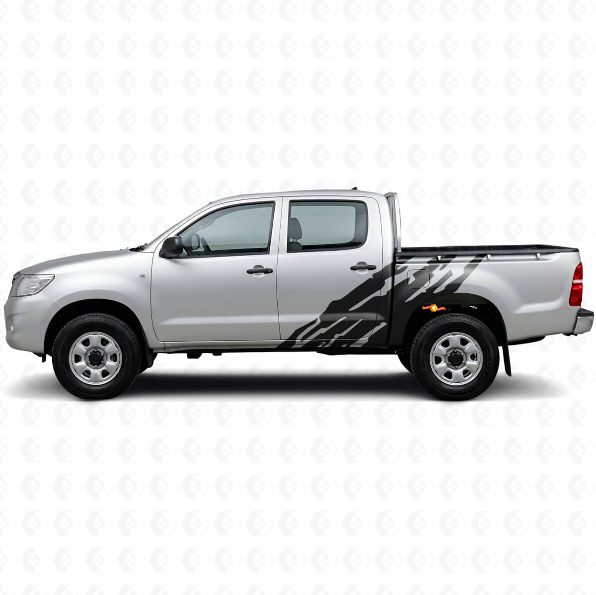 Calcomanía de vinilo lateral con gráfico de salpicaduras de barro para Toyota Hilux 2004-2015