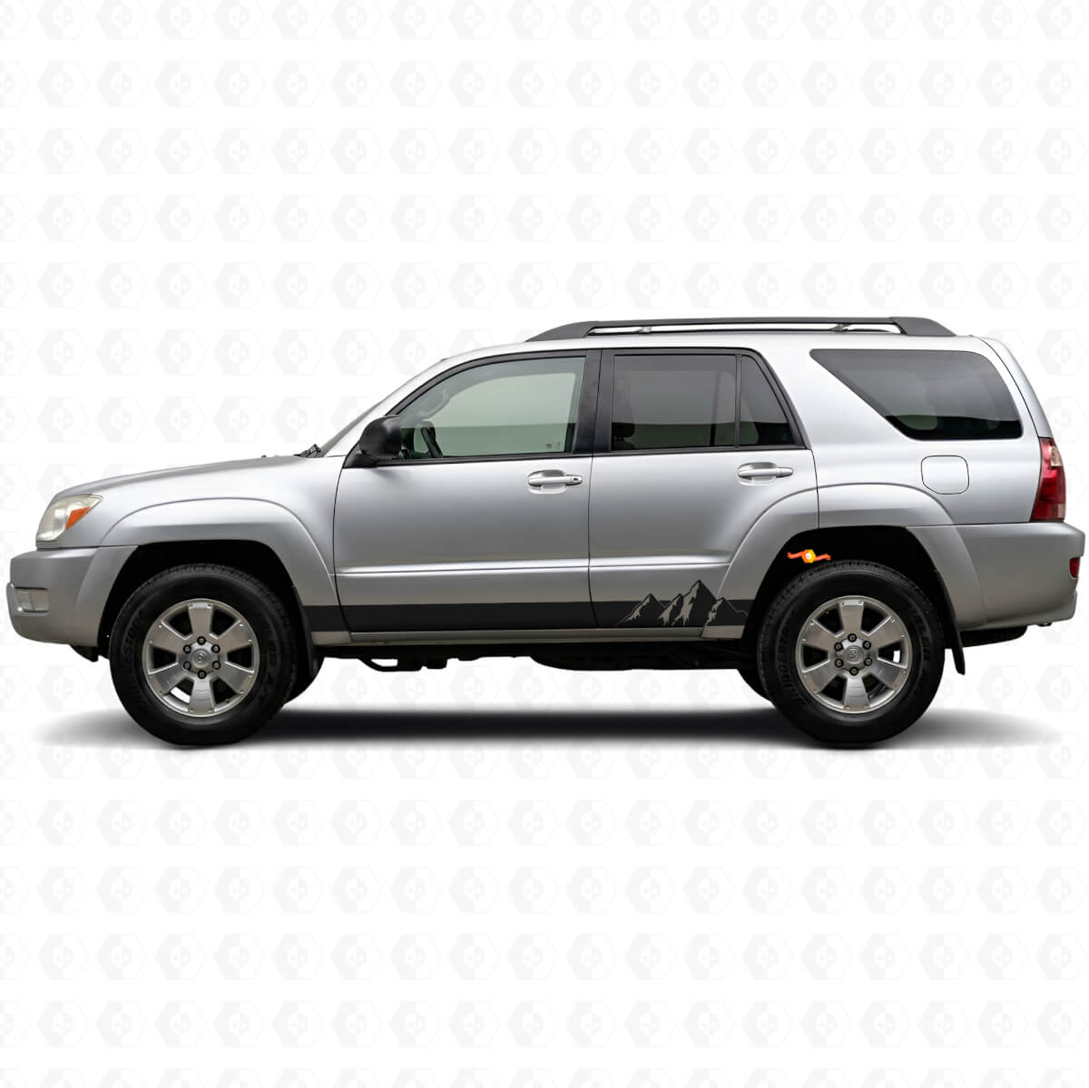 Kit de Calcomanías de Vinilo de Estilo Montañas para Paneles Laterales de Toyota 4Runner 2002-2009