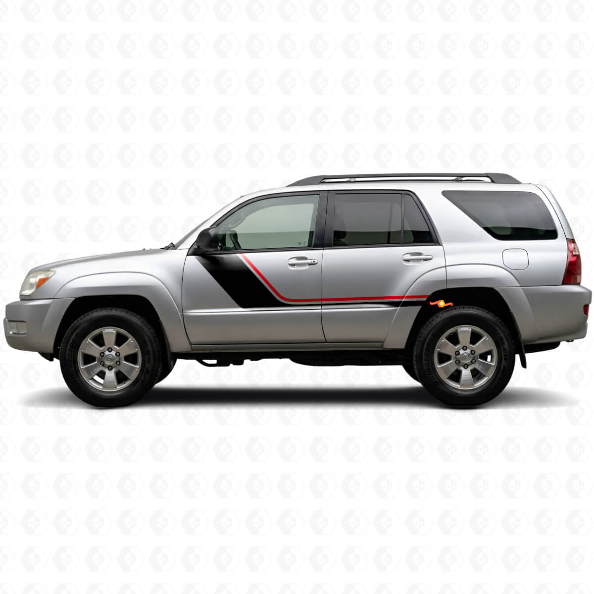 Kit de Calcomanías Laterales de Doble Raya para Toyota 4Runner 2002-2009