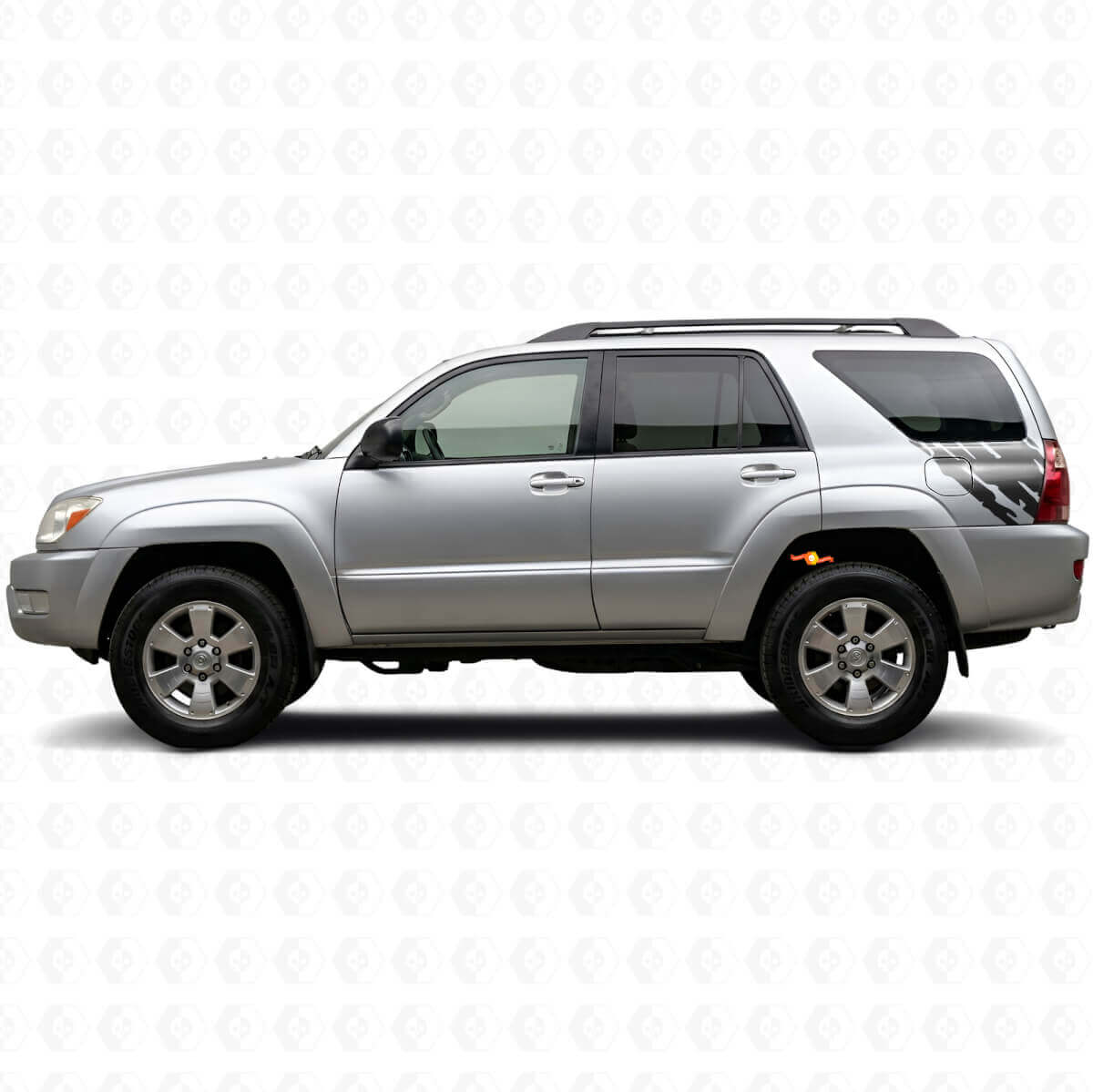 Kit de pegatinas vinílicas gráficas de salpicaduras de barro para el lateral de la cama para Toyota 4Runner 2002-2009