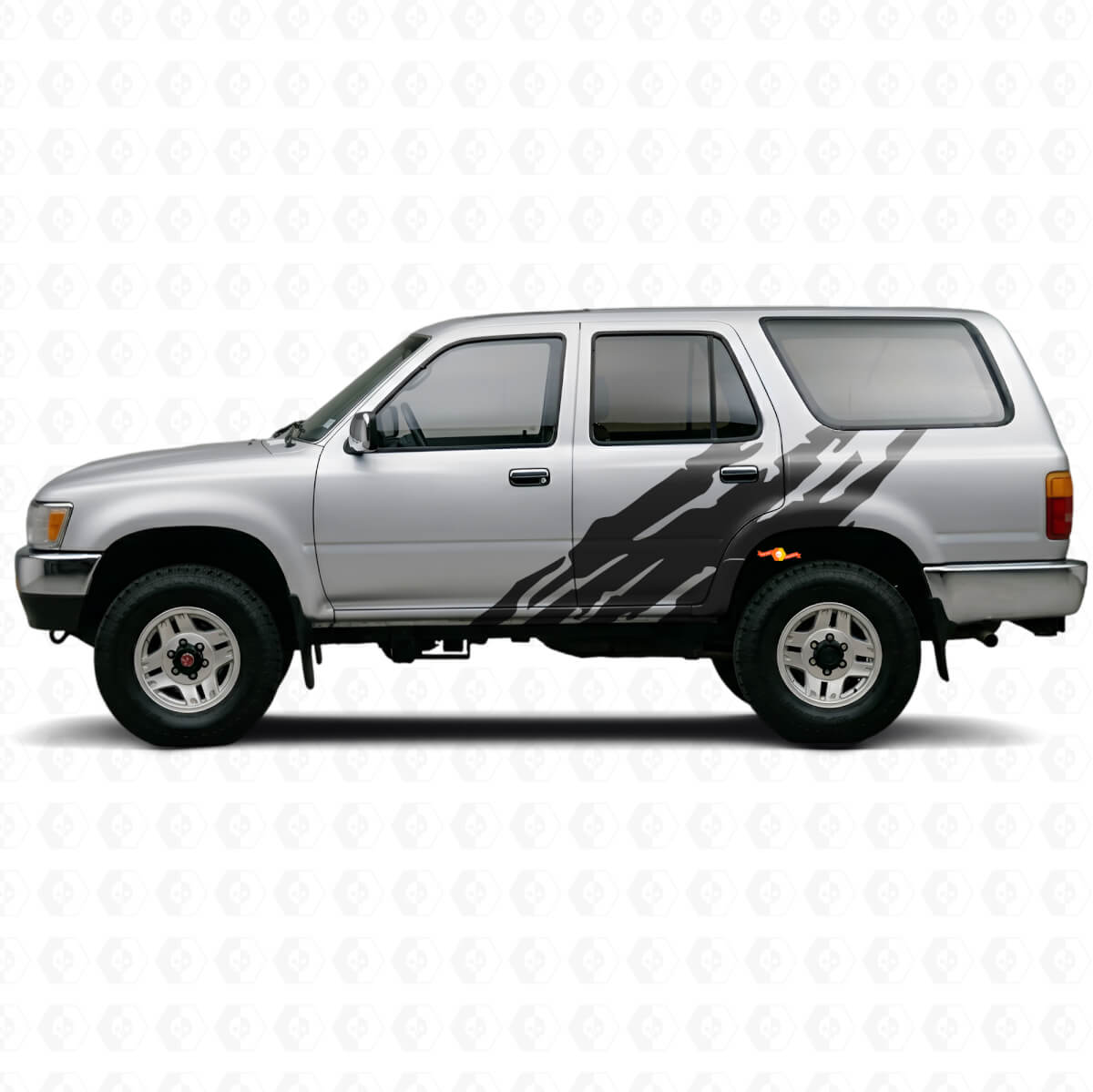 Calcomanía de vinilo lateral con gráfico de salpicaduras de barro para Toyota 4Runner 1989-1995