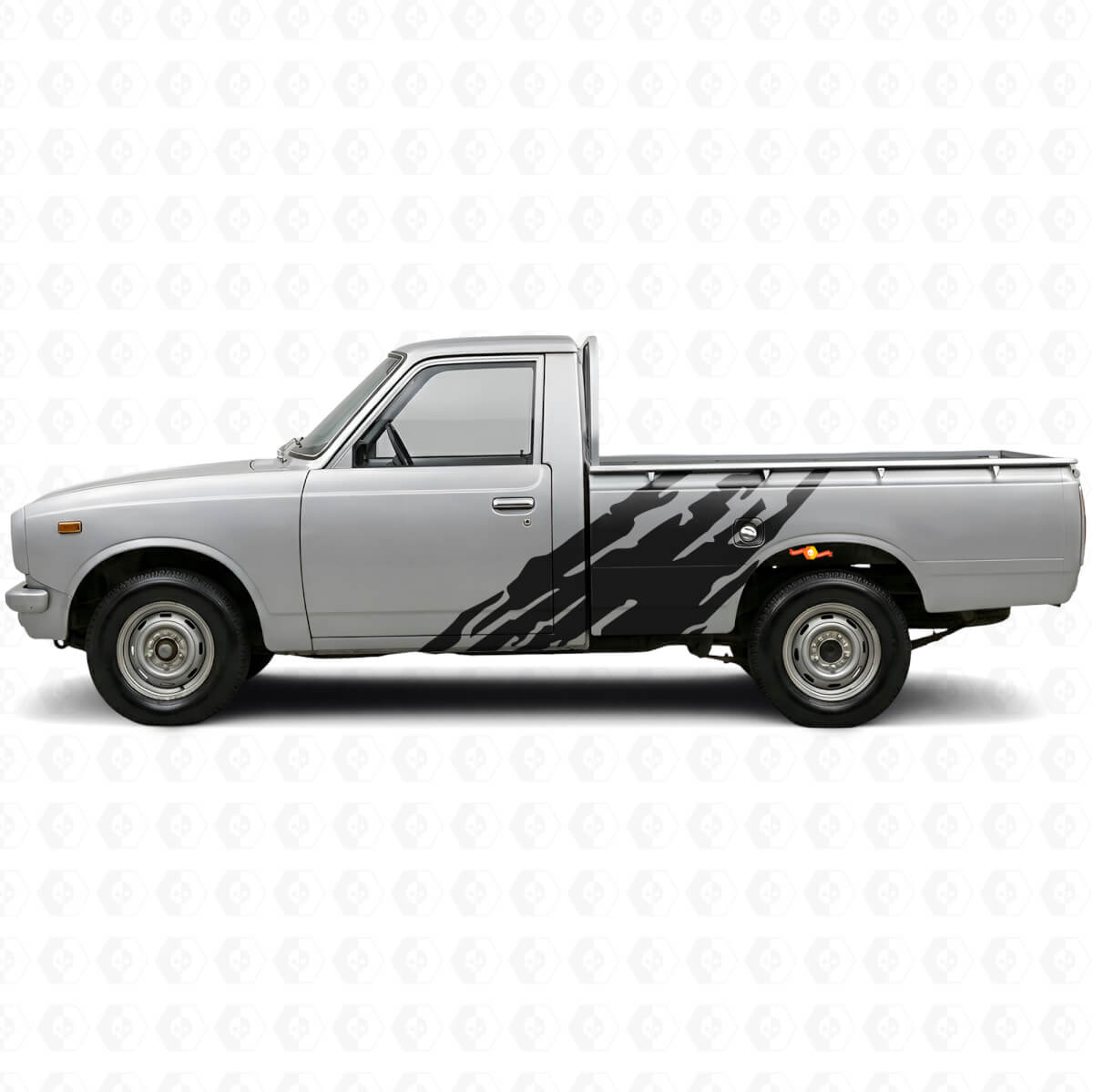 Calcomanía de vinilo lateral con gráfico de salpicaduras de barro para Toyota Hilux 1968-1972