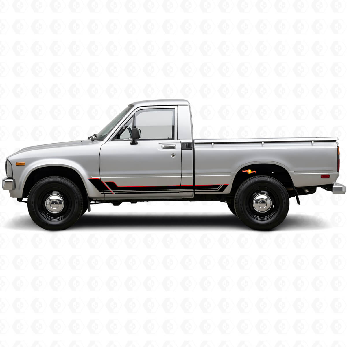 Kit de Vinilo de Tiras Gemelas para Paneles Laterales para Toyota Hilux 1978-1983