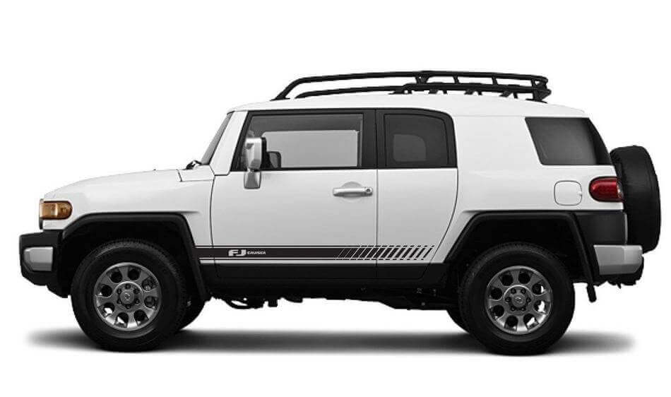 Kit de Pegatinas de Vinilo con Rayas Laterales de Estilo Racing para Toyota FJ Cruiser