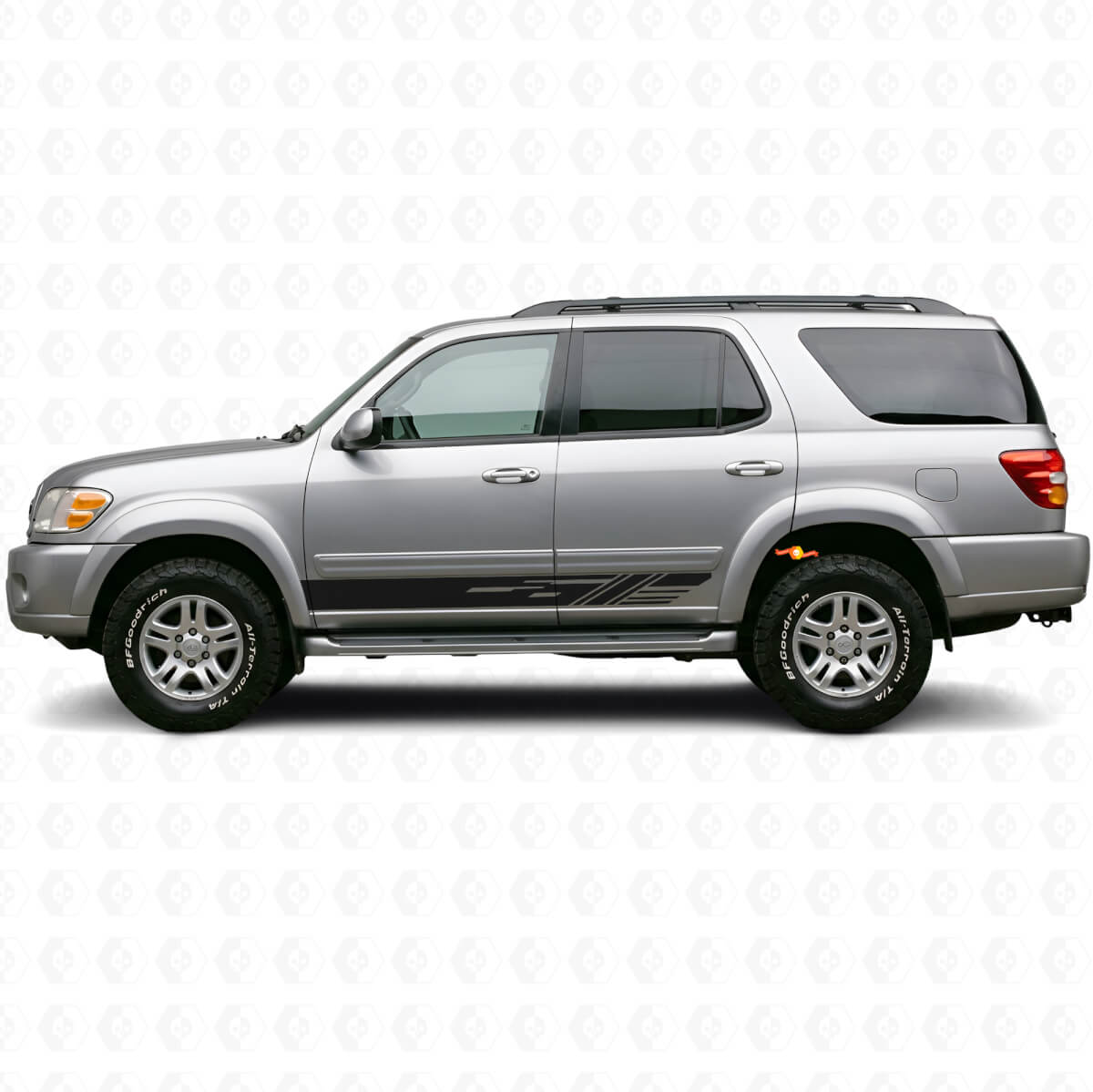 Kit de Calcomanías de Vinilo para Paneles Laterales con Rayas Decorativas para Toyota Sequoia 2000-2007