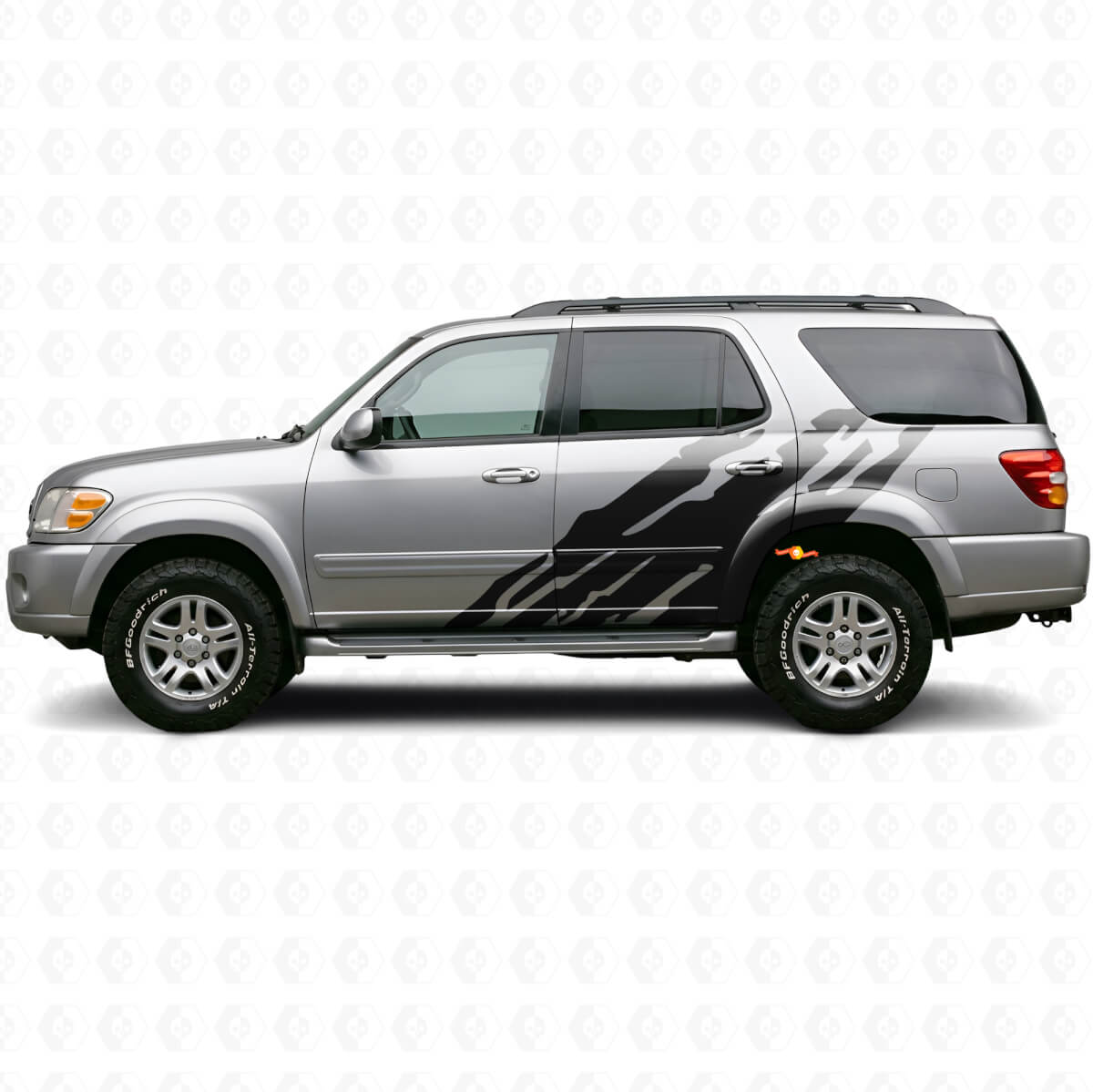 Gráfico lateral de salpicaduras de barro Vinilo adhesivo para Toyota Sequoia 2000-2007