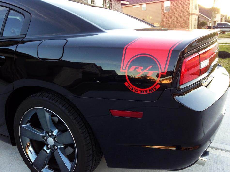 Vinilo adhesivo para maletero R/T 345 Hemi para Dodge Charger 2011-2014
