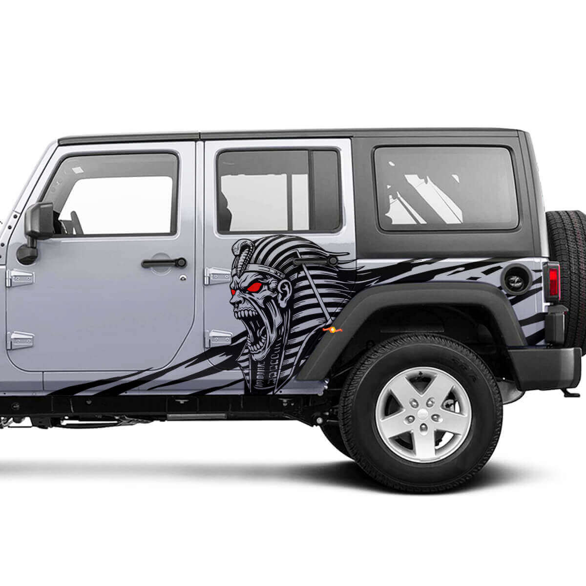 Kit de vinilo lateral Angry Pharaoh para Jeep Wrangler Unlimited