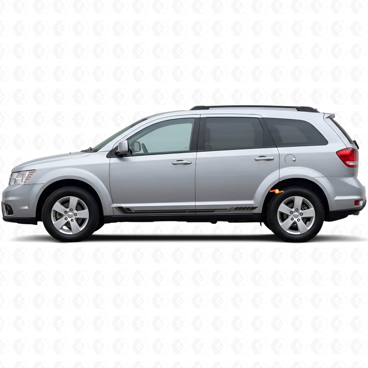 Calcomanía de Vinilo con Rayas Laterales Estilo Racing para Dodge Journey 2009-2020