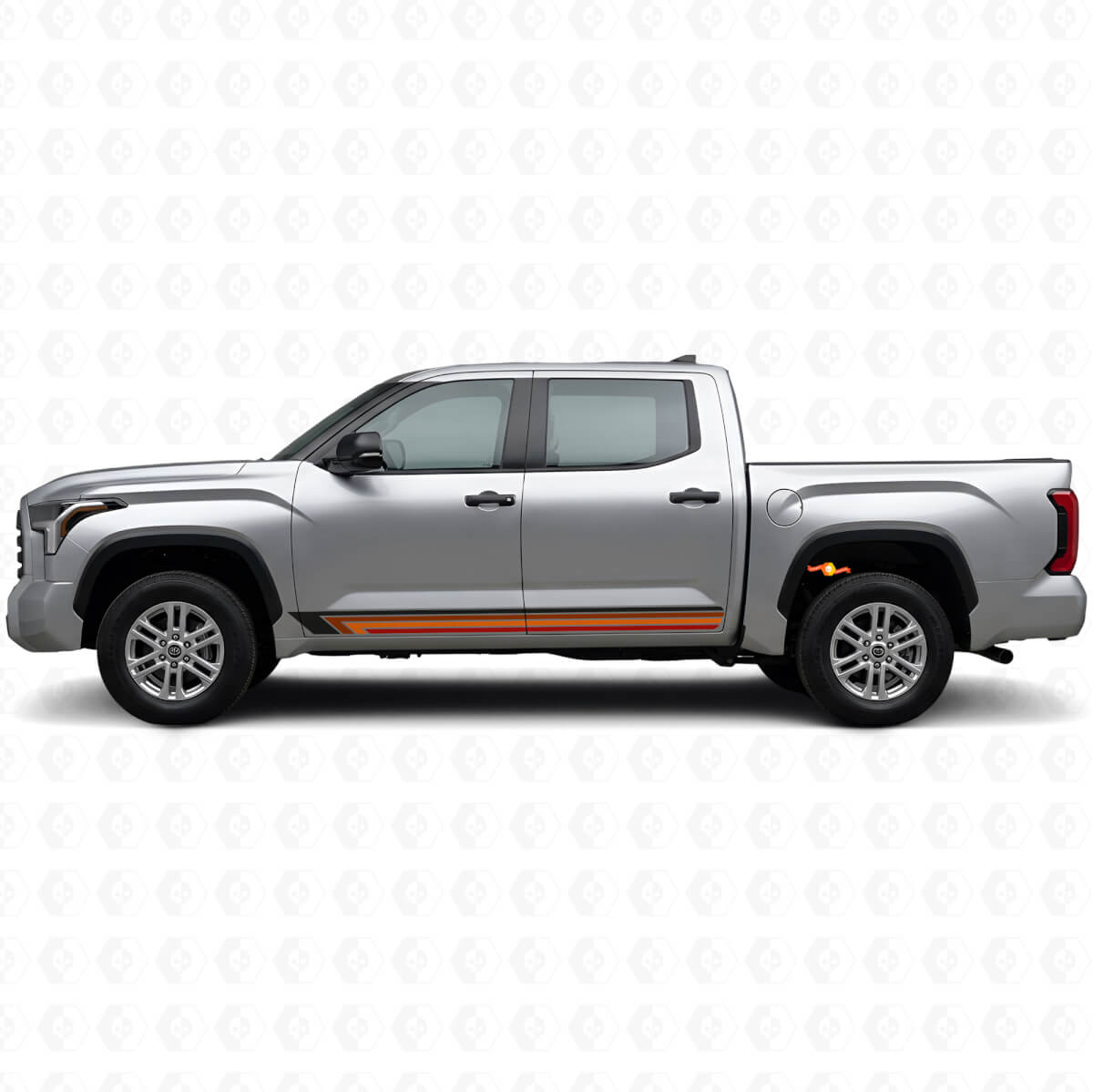 Calcomanía lateral de vinilo de rayas rectas vintage para Toyota Tundra 2022+