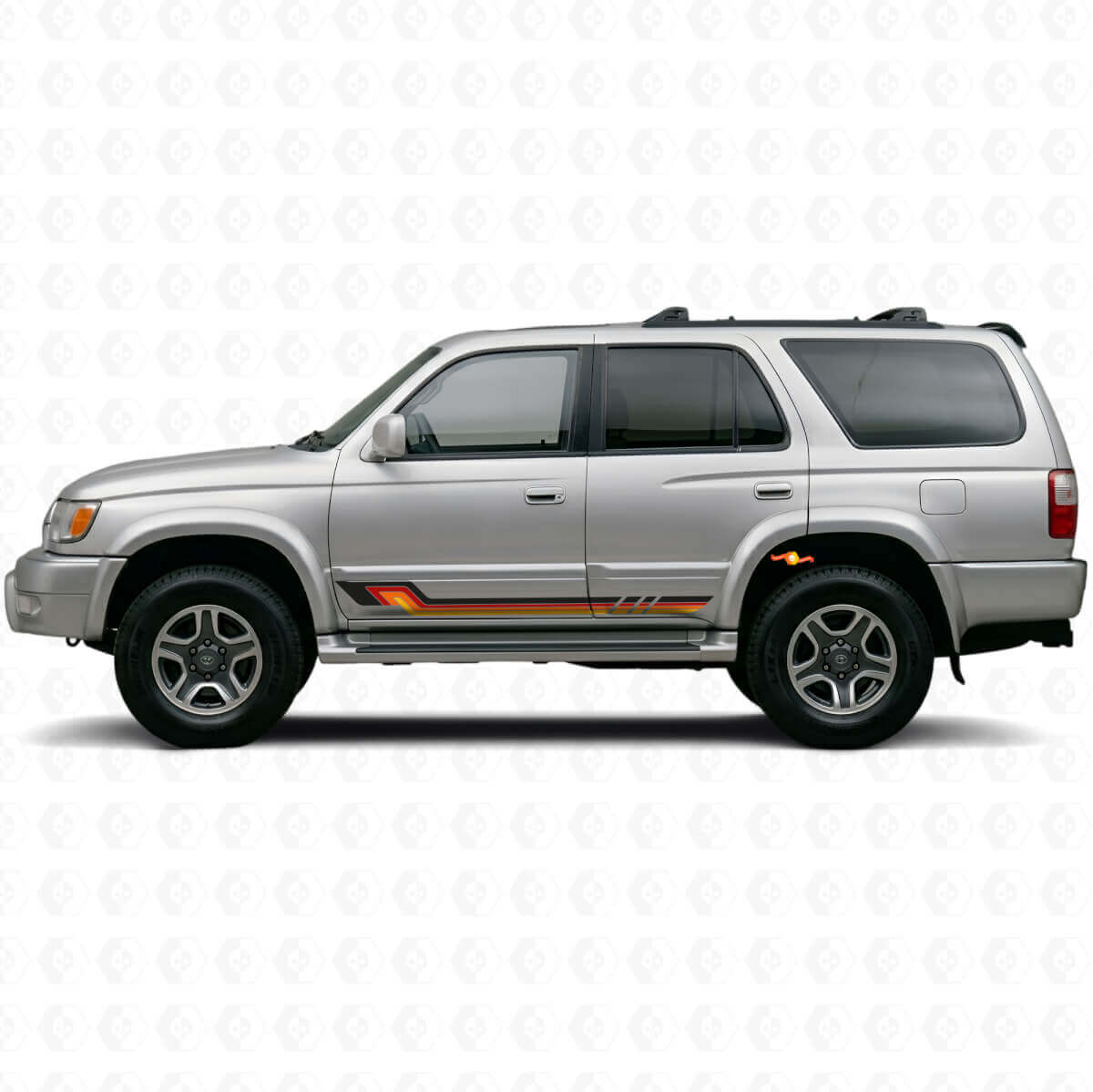 Calcomanía de Vinilo con Rayas Laterales de Estilo Vintage para Toyota 4Runner 1995-2002