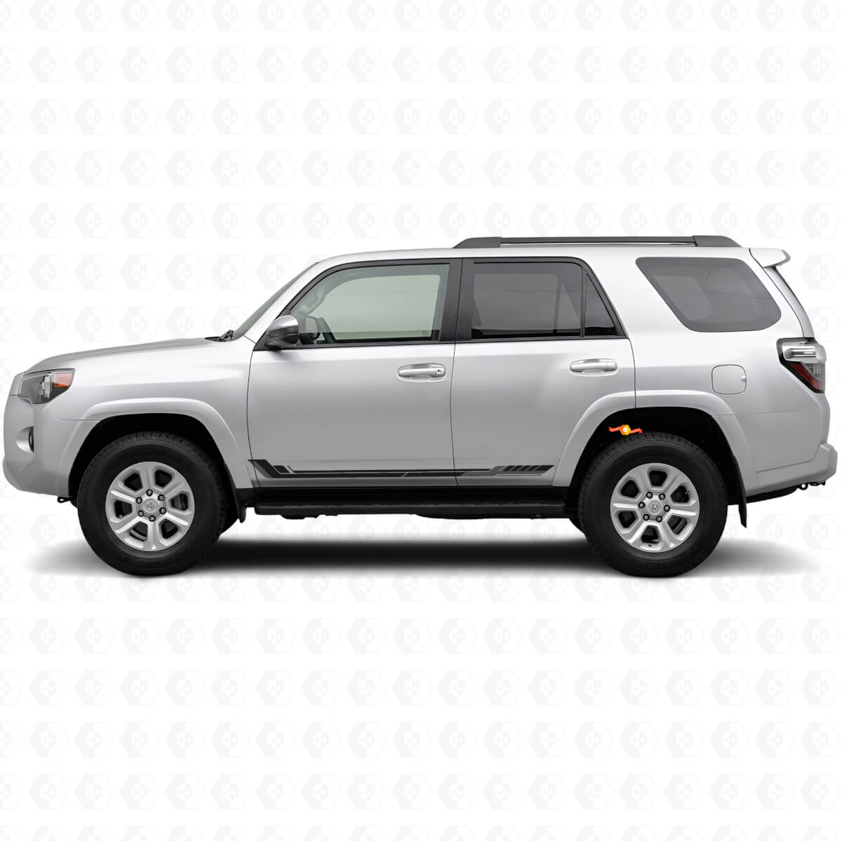 Calcomanía de vinilo de franjas laterales estilo racing para Toyota 4Runner 2009-2024