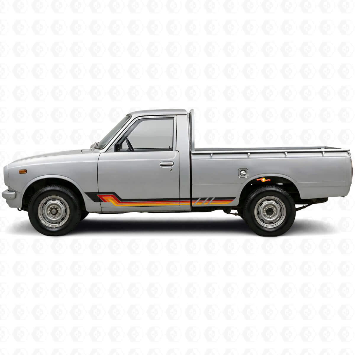 Calcomanía de vinilo de franjas laterales estilo vintage para Toyota Hilux 1968-1972