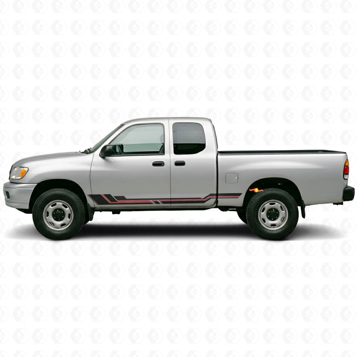 Calcomanía de Vinilo en Rayas Curvas para Panel Lateral para Toyota Tundra 1999-2006