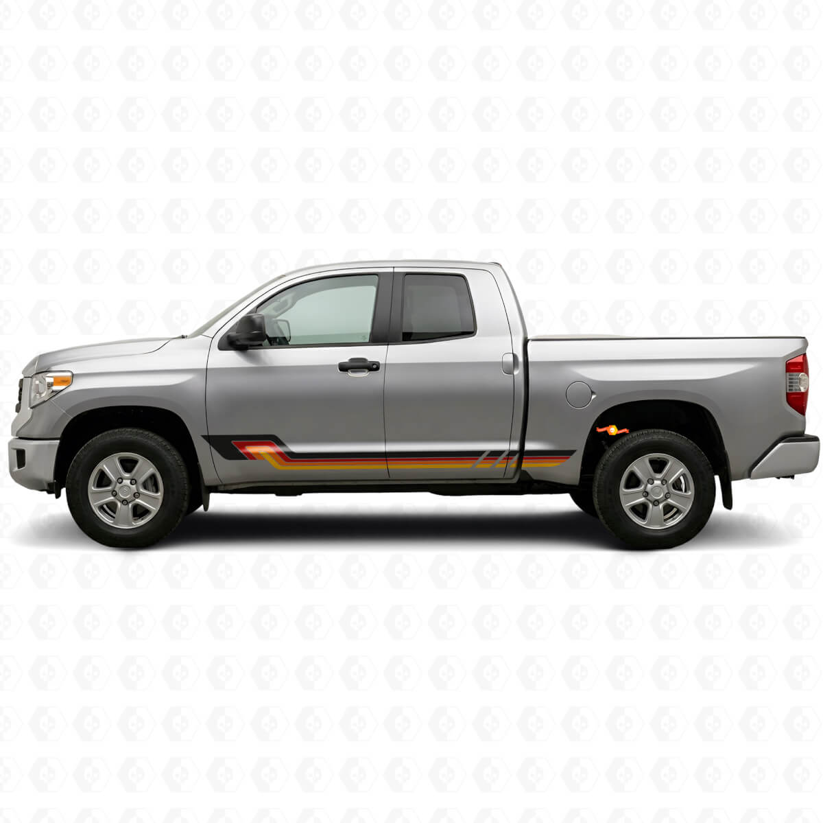 Calcomanía de vinilo con rayas laterales estilo vintage para Toyota Tundra 2007-2021