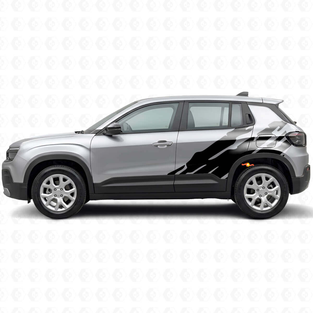 Vinilo decorativo lateral con gráfico de salpicaduras de barro para Jeep Avenger 2023+